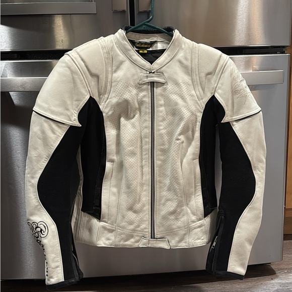 Women's scorpion motorcycle leather jacket - Picture 1 of 3